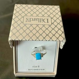 NIB Blue Turquoise Ring size 8